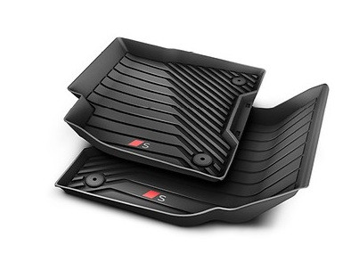 Original Audi Q6 e-tron "S" Fußmatten Set Allwetterschalen vorn- 2Teilig