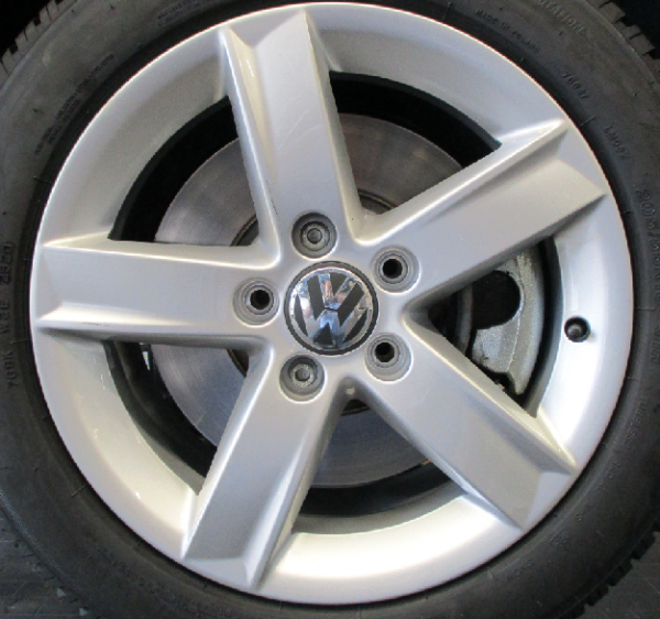 VW Alufelgen 16 Zoll 5-Arm Design silber Golf 5,6,7,8 - 4 Stück - NEU Aktionspreis