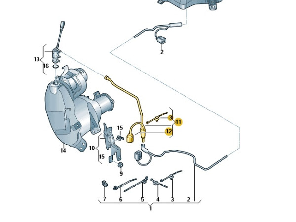 Original Dosierleitung Einspritzventil Audi A4 A5 A6 Q5 04L131984C