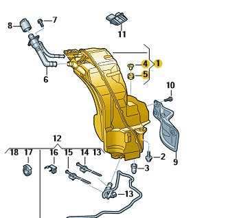 Original Reduktionsmitteltank Audi Q7 Q8 VW Touareg 4M0131878CQ Neu