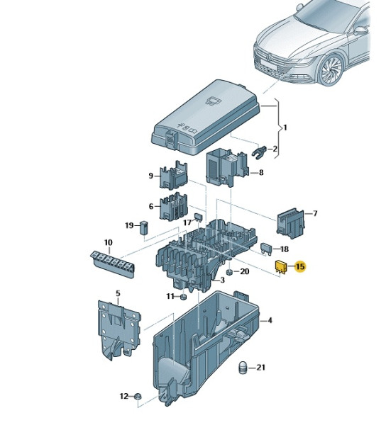 Original Steuergerät für Glühkerze Audi Seat Skoda VW 04L907282B Neu