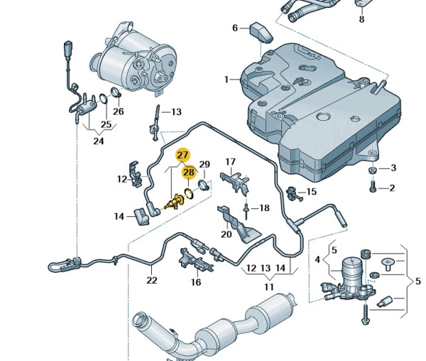 ORIGINAL VW Einspritzventil AD-Blue Reduktionsmittel VW T6.1 7LA131113E NEU