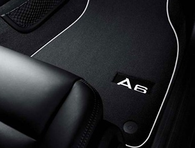 Original Audi A6 4F Textilfußmatten Premium vorne & hinten Fußmatten Velours