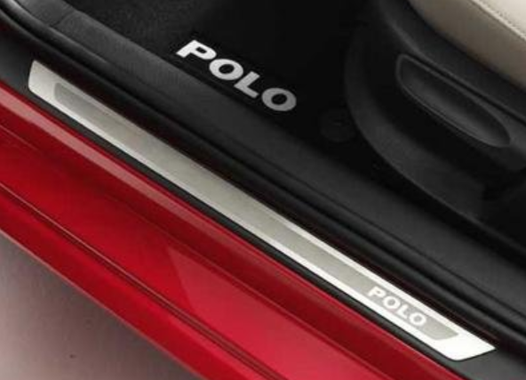 VW Einstiegsleisten Satz Polo 6R 4 türer Schriftzug Edelstahl