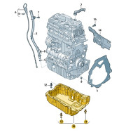 Original Verkleidung Ölwanne Motorölwanne Audi Seat Skoda VW 04L103660A Neu Original Verkleidung Ölwanne Motorölwanne Audi Seat Skoda VW 04L103660A Neu