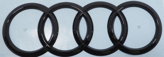 Audi 8W9853742AT94 Zeichen Heckklappe Ringe Black Edition Emblem Blackline Logo schwarz