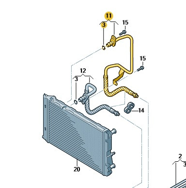 Original Öldruckleitung Getriebe Ölkühler Audi A4 A5 Q5 8K0317826AC Neu