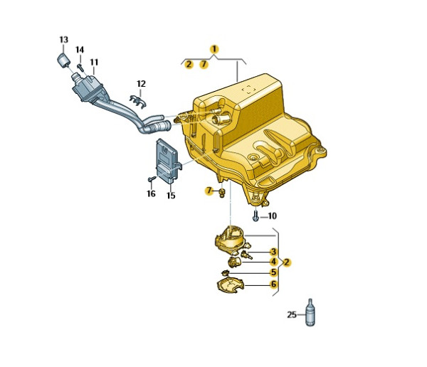 Reduktionsmitteltank Audi A6 A7 4K0131879E