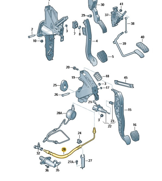 Original Druckrohr VW T5 T6 7E1721462D Neu