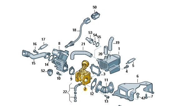 ORIGINAL VW Audi Regelklappe AGR-Ventil Q7 4LB TOUAREG 7L 7P 3.0 TDI 059131063J