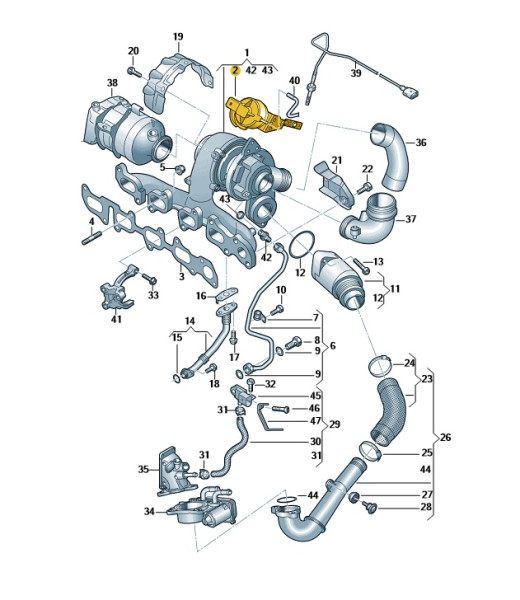 Original VAG VW Skoda Ersatzteil 03L198716H NEU