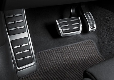 Original Audi Pedalkappen- Set aus Edelstahl, Audi A6/ A7 Modell 4G, Automatik