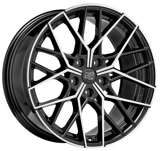 19 Zoll Alufelgen Satz VW ID4,ID5,ID7 und Audi Q4 MSW 74 GLOSS BLACK FULL POLISHED