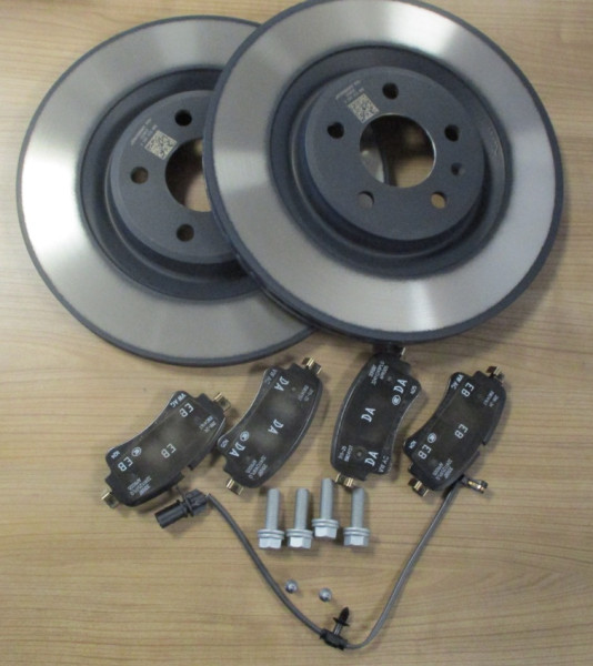 ORIGINAL AUDI Bremsscheiben Ø 330mm + Bremsbeläge + Sensor A4 B9 A5 F5 hinten