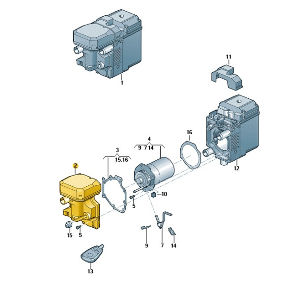 Original VW Gebläsemotor Standheizung Heizgebläse Zuheizer 7L0963031A