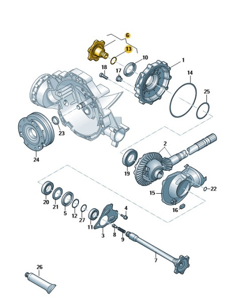 Original Flanschwelle Audi A4 A5 A6 A7 Q5 0B4409344A
