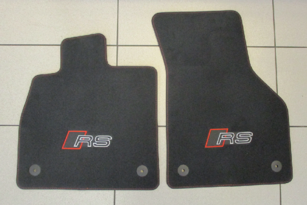 Audi TTRS original RS Matten Fußmatten Veloursmatten Stoffmatten vorne NEU-