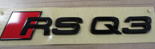 Original Audi RSQ3 Schriftzug schwarz hinten Black Edition 83A853740
