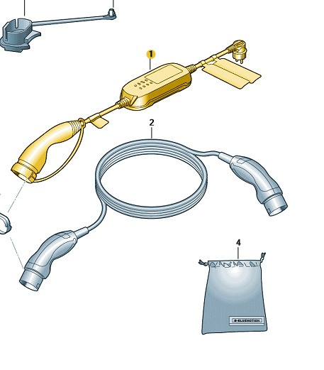VW Skoda Seat Ladekabel öffentliche Ladestation Kabel Laden 1EA971675 AL