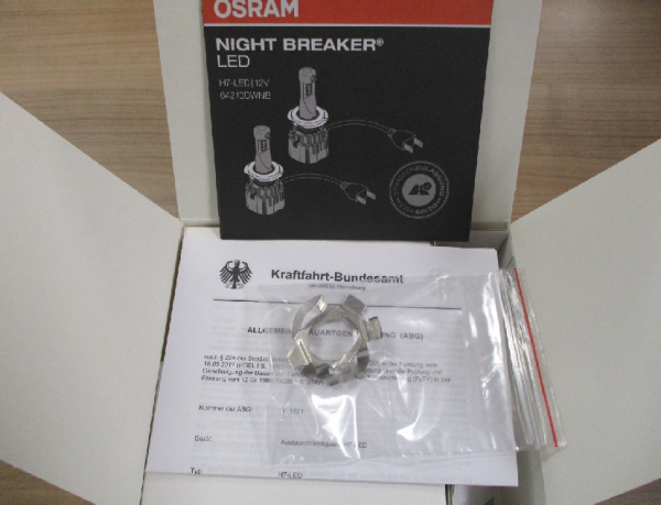H7 LED Osram Night Breaker Led Profi-Set Auto Lampe Birne 12V 19W 64210DWNB NEU