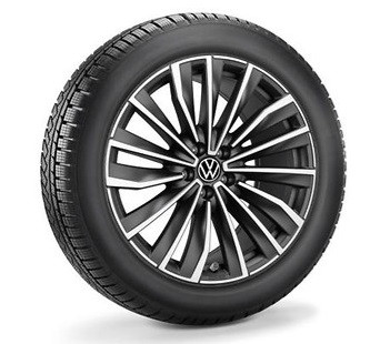 Original VW ID.7 Tourer Winterkompletträder 20 Zoll Schwarz Alu Seoul Felge GOODYEAR-